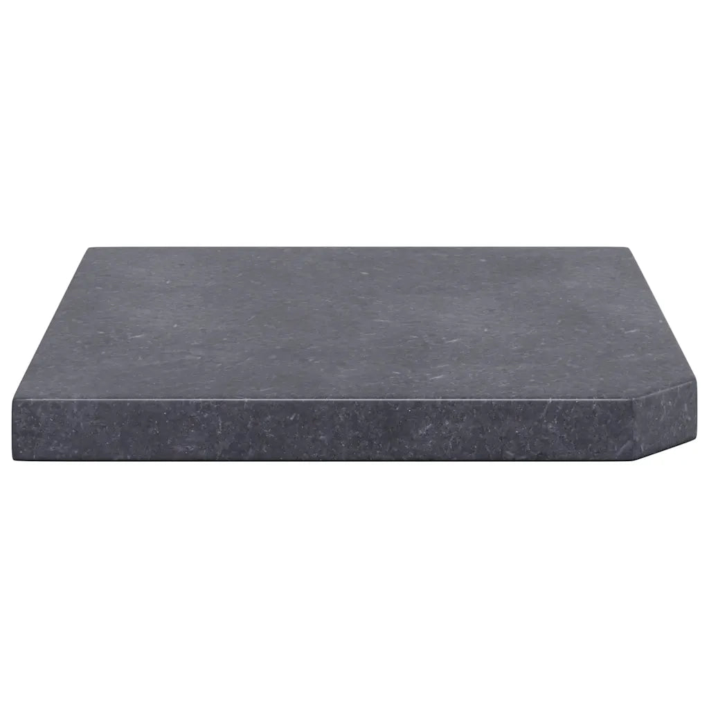 Piastra di Peso per Ombrellone Nera in Granito Quadrata 25 kg CFW9920317