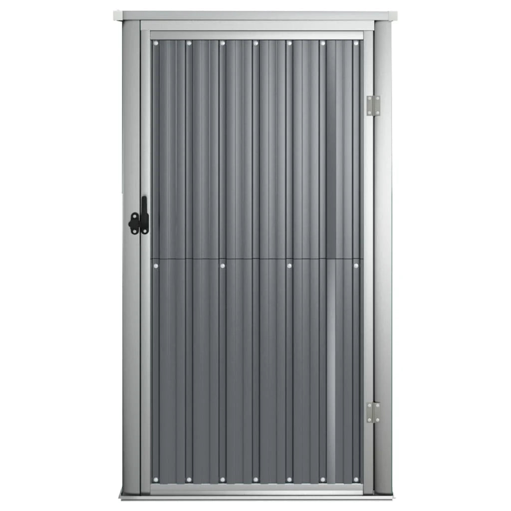 Casetta da giardino cabina ripostiglio casetta da esterno robusta casetta per attrezzi 88 x 89 x 161 cm acciaio zincato grigio 02_0022418