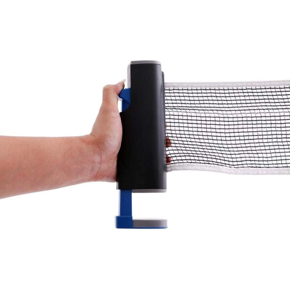 Trade Shop - Set Racchette Ping Pong Con Staffa A Rete Retrattile Morsetti Palle Pali Tennis -