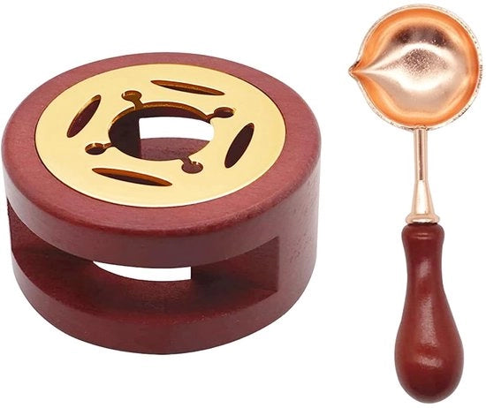 Impastatrice per sigillatura rossa - Spatola per sigillatura - Riscaldatore di sigillatura - Set di riscaldamento per sigillatura - Materiale: becco d'abete - 1 pezzo - Set per sigillatura
