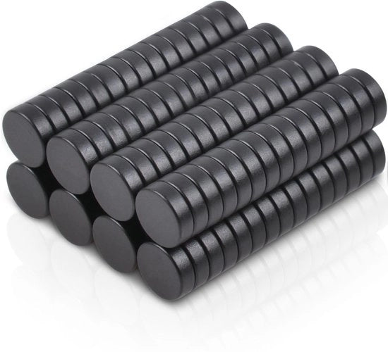 Mini magneti circolari forti 5 x 1,5 mm, 120 pezzi magneti piccoli forti magneti neri per magnetobordo, frigorifero, whiteboard