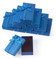 Dozina di Carta Kraft per Regali - Azzurra - 12 Pezzi - Ideale per la Festa della Mamma - 8,3 x 5,35 x 2,7 cm