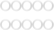 Set di 10 Anelli di Silicone Reutilizzabili di Classe Alimentare per Chiusura Ermetica - Ideali per Lavatrici - Cerniera a Gomito - 1.5 pollici