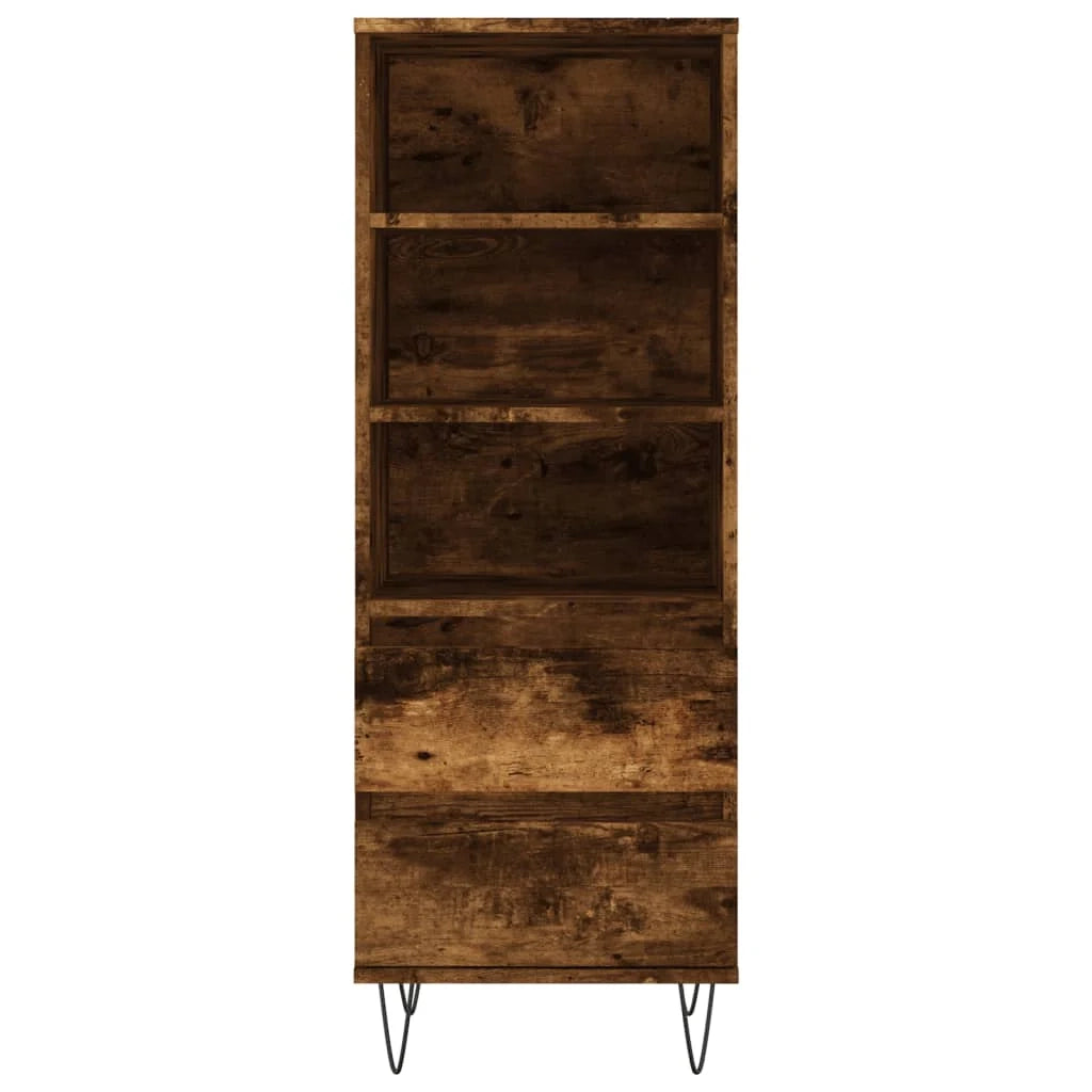 Buffet credenza cassettiera armadio mobile contenitore organizer cucina soggiorno salotto alto 40 x 36 x 110 cm legno ingegnerizzato marrone 02_0033354