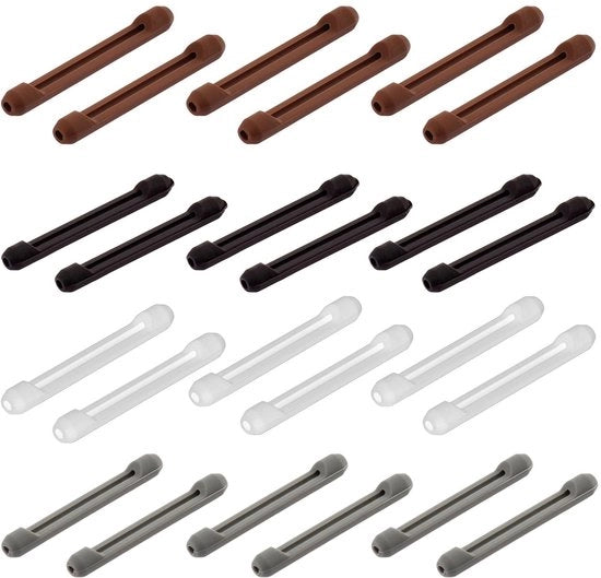 Accessori per occhiali - Beugolo antislip per occhiali - 12 pezzi - Silicone - Adattabile - Molto morbido - Comfortevole forma di adattamento - Accessori per occhiali