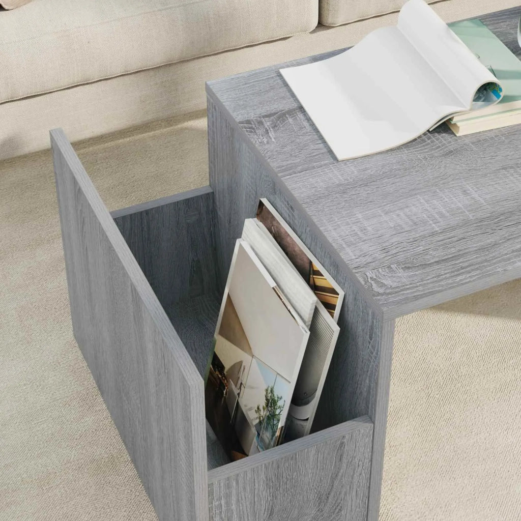 Tavolino da salotto Grigio Sonoma 90 x 45 x 35 cm 8000177