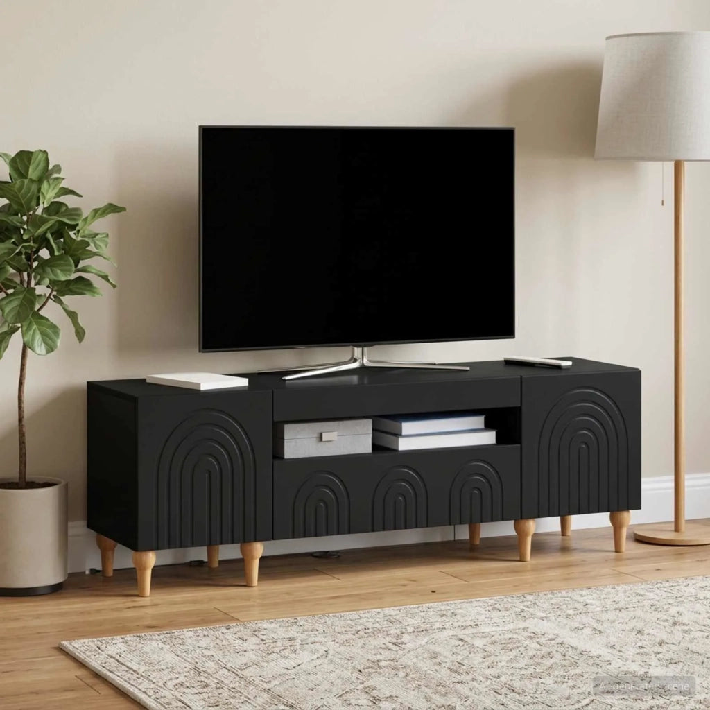 Mobile TV LED ALKMAAR 153 x 35 x 43 cm Nero 896246