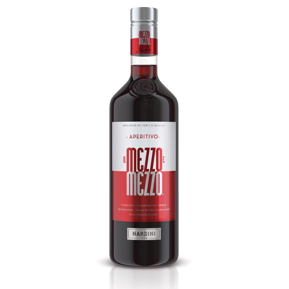 Nardini mezzoemezzo aperitivo specialita del ponte di bassano in bottiglia da 1 litro