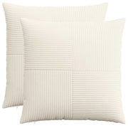 Federa 2 pcs ALMELO Crema 55 x 55 cm corduroy 915305