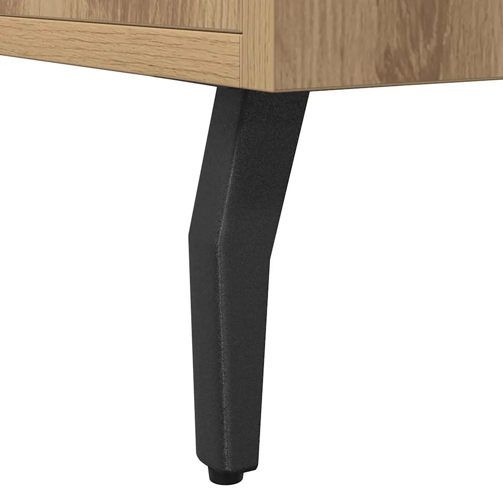 Credenza | Madia | Buffet da pranzo | Armadio da pranzo Rovere Artigianale 100x36x60 cm in Legno Multistrato