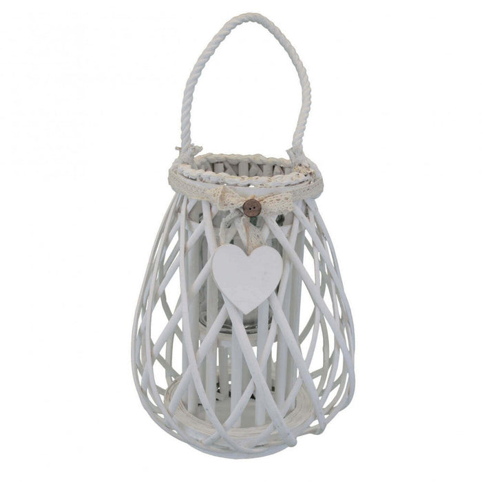 Lanterna Suzanne   in Vimini Bianco