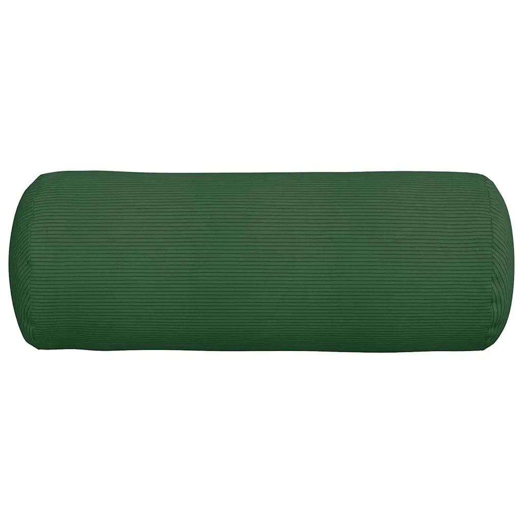 Cuscini a rullo 2 pcs Verde Scuro Ø 25 x 70 cm Tessuto in Cords