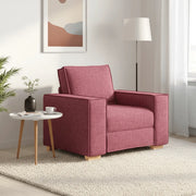 Poltrona Divano Rosso Vino 100x78x84 cm Tessuto 4104963