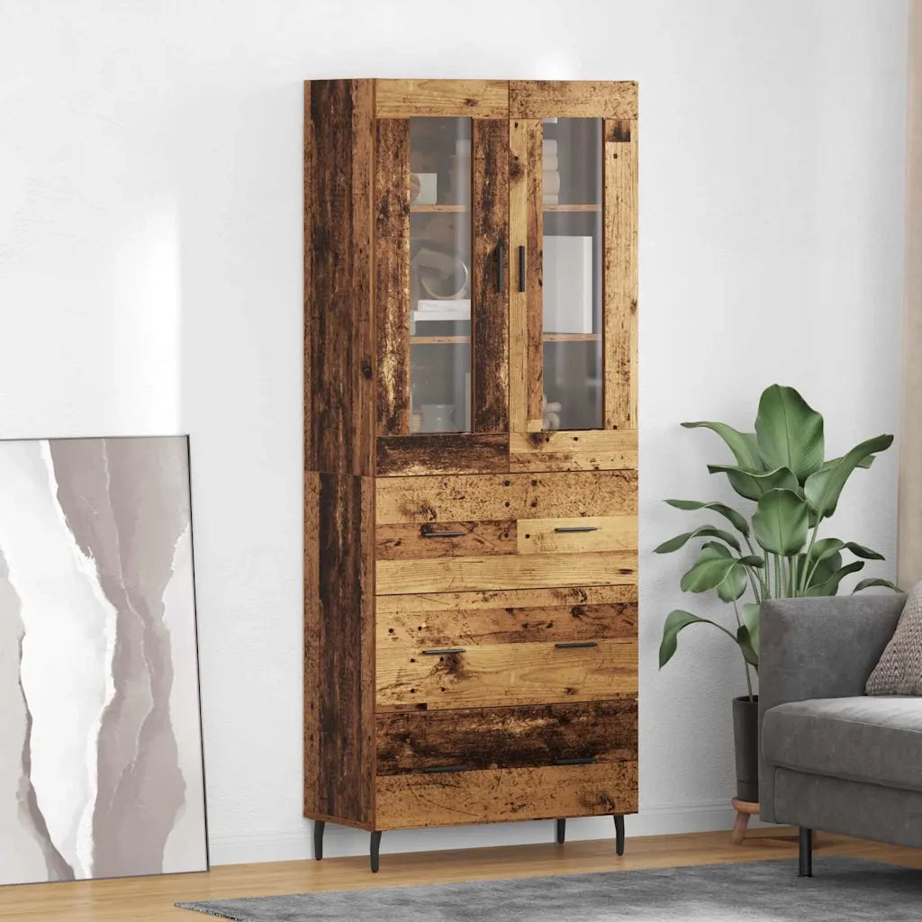 Credenza con cassetto 2 pcs Legno vecchio Legno multistrato 3415795