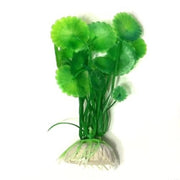 Trade Shop - Pianta 10 Cm Piantina Artificiale Per Acquario Piante Finte Plastica Color Verde -