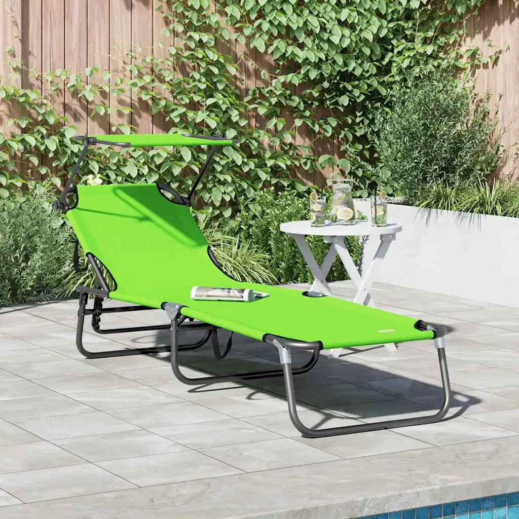 Lettino prendisole pieghevole Verde 190 x 57 x 81 cm Oxford 42003132