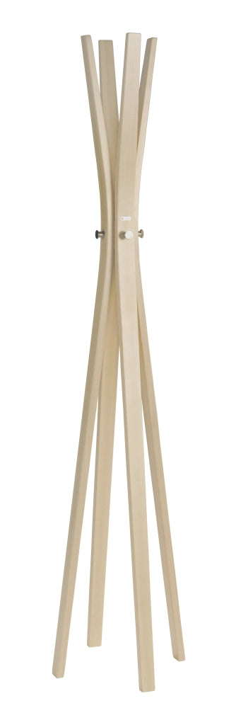 Attaccapanni Herdasa legno di faggio finitura rovere 182x42x42
