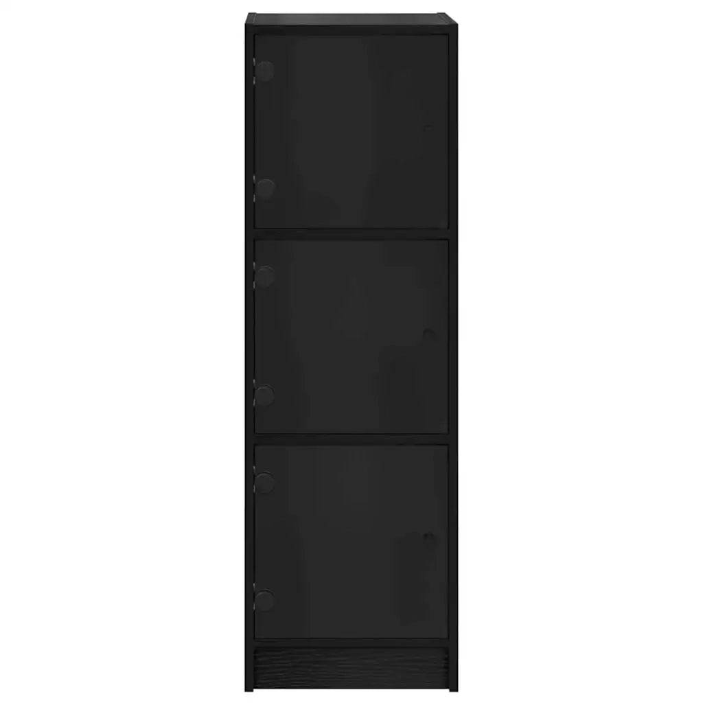 Credenza-Buffet-Armadio da cucina Rovere Nero 35 x 37 x 109 cm Legno multistrato