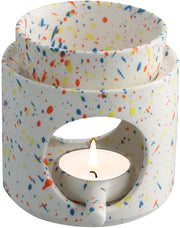 Lampada a olio essenziale, diffusore di aromi, contenitore rimovibile, diffusore di fumo con supporto per candela, bruciatore di oli essenziali per meditazione, decorazione domestica, regalo