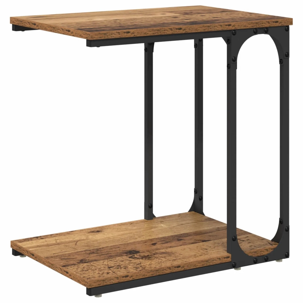 Tavolo laterale Legno vecchio 50 x 35 x 52 cm Legno multistrato