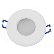 Trade Shop - Porta Faretto Incasso Per Doccia Impermeabile Ip44 Supporto Faretti Gu10 Luci P4 - Bianco