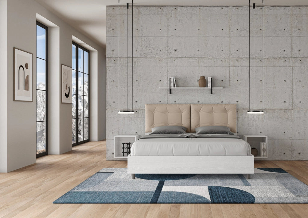 Letto Matrimoniale 160x190 cm Senza Rete Annalisa Egos Tortora