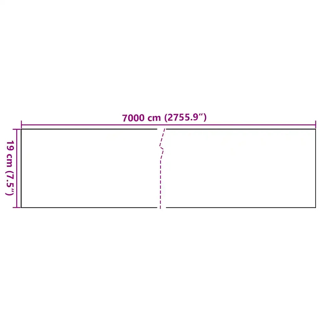 Recinzione Frangivento da Giardino PVC 70x0,19 m Bianco 147859