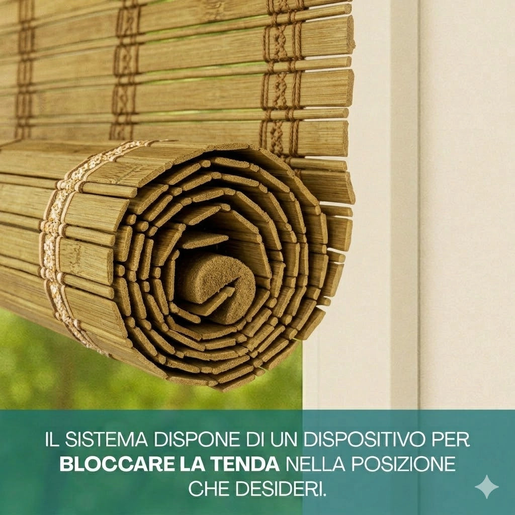 TENDA DA SOLE TAPPARELLA IN MIDOLLINO CM. 120X250H PER BALCONE E FINESTRA