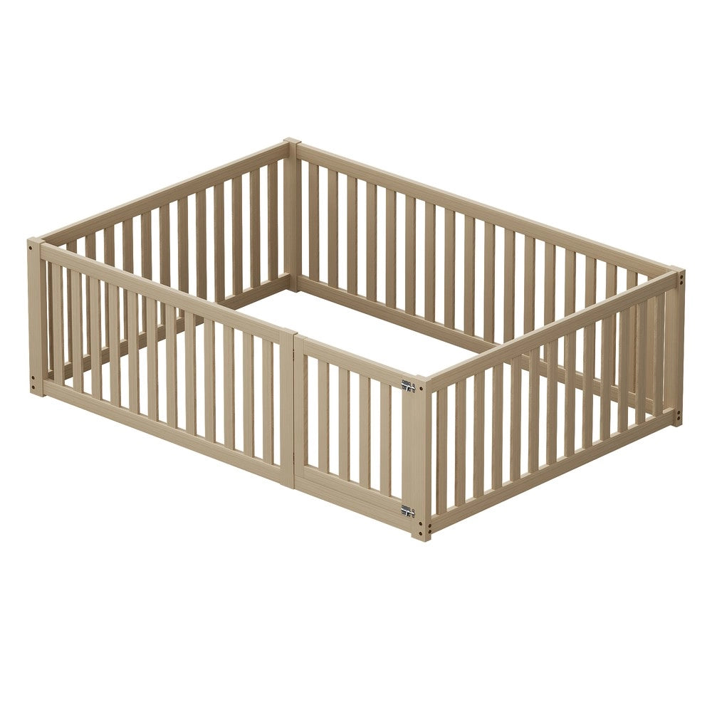 Letto Bambini in Legno con Recinto e Porta ¨C Xylo ¨C 140x200