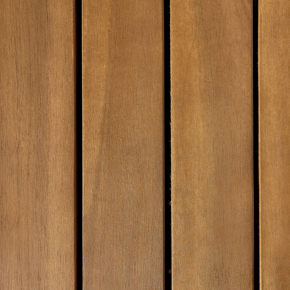 Panca da giardino con contenitore in legno di acacia di colore chiaro 160 cm esterno terrazzo