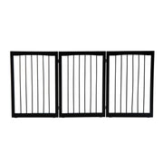 CANCELLINO PER CANI E ANIMALI DOMESTICI A 3 SEZIONI, DIVISORIO DI SICUREZZA PIEGHEVOLE 160X1.2X76CM