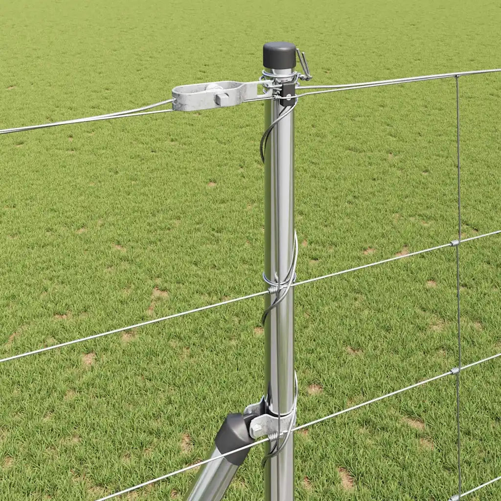 Palo della recinzione Zincato 25 x 1,5 m Acciaio