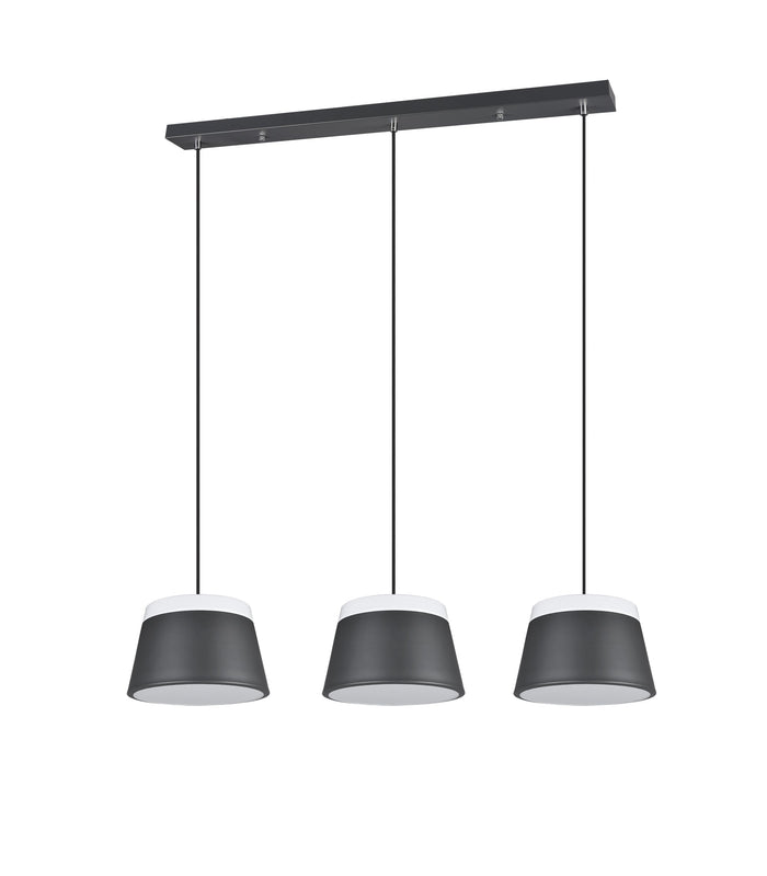 Lampada a Sospensione da Interno  E14 in Metallo Antracite