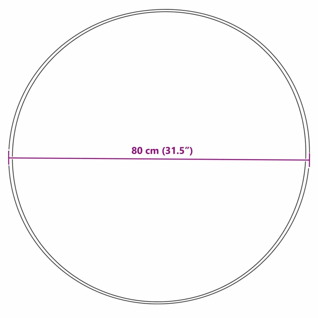 Tappeto in finta TAFALLA Crema Ø 80 cm Poliestere