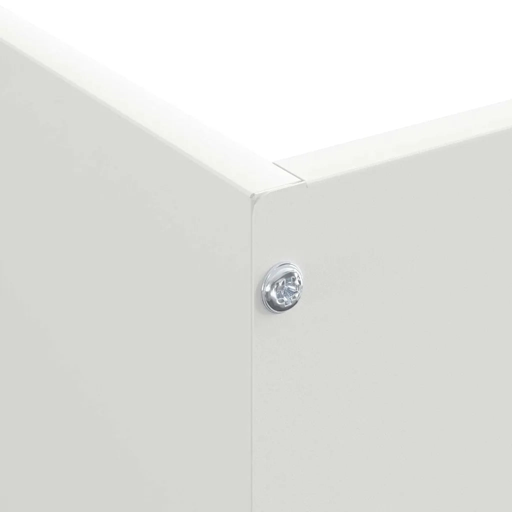 Bordura per Prato Bianco 50 x 50 x 13 cm Acciaio 874718