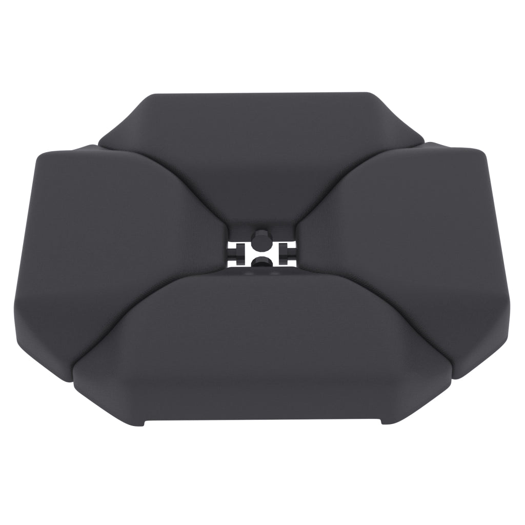 Base per Ombrellone 4 Pezzi per Parasole Cantilever ¨C Zephmum ¨C HDPE Riempibile con Acqua o Sabbia 77kg