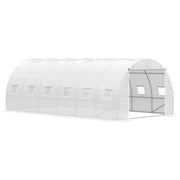 Serra Tunnel 6x3x2 m ¨C zephmum ¨C Bianco PE 140 g/m2 Metal Galvanizzato