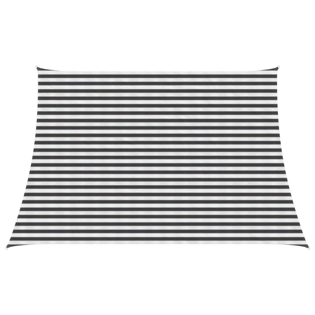 Telo Ombra Antracite e Bianco 3 / 4 x 3 m HDPE