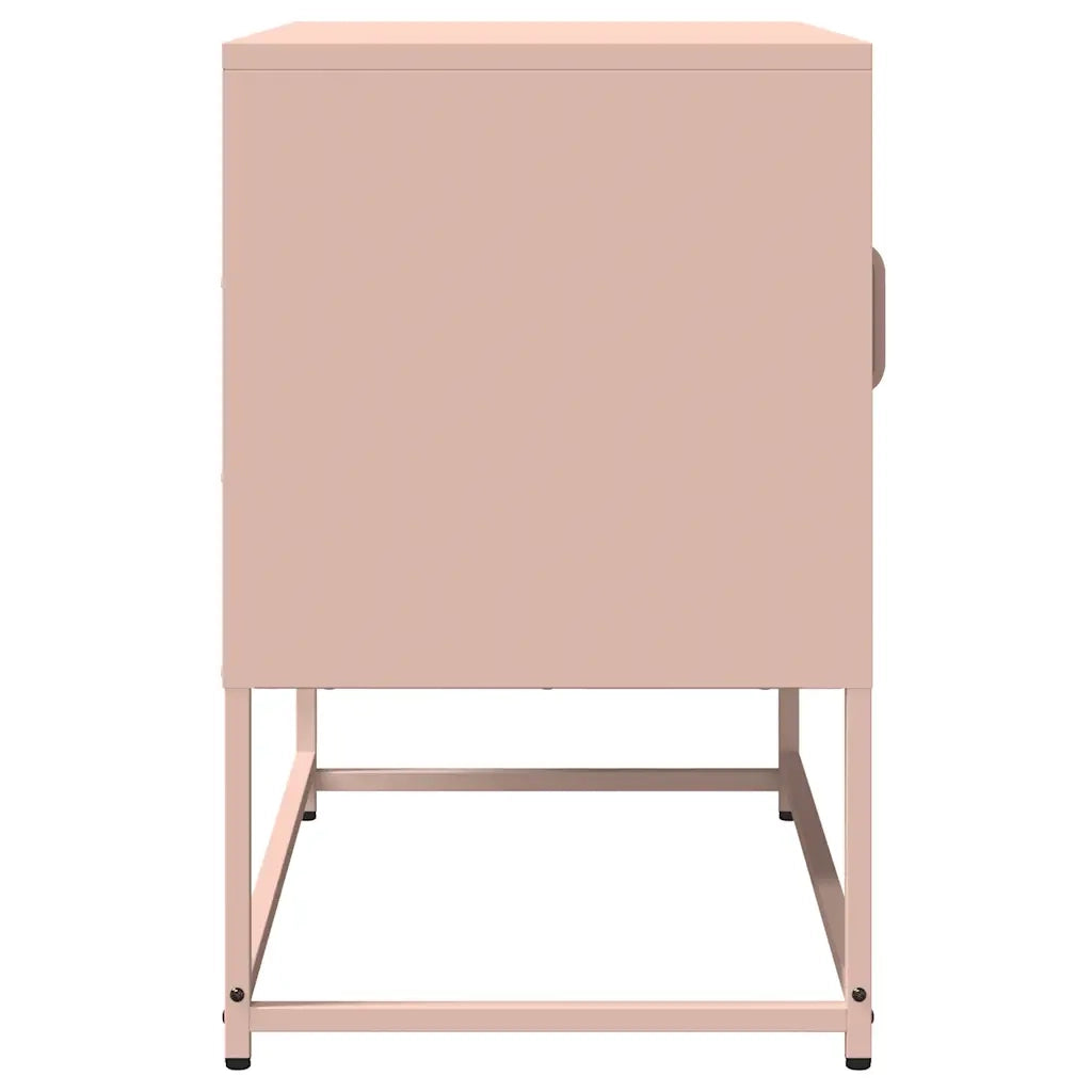 Mobile TV Rosa 68x39x60,5 cm in Acciaio Laminato a Freddo 853333