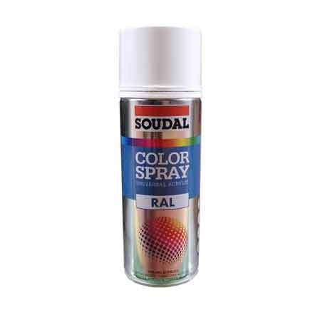 BOMBOLETTA SPRAY ACRILICO UNIVERSALE SOUDAL 400 ML Nero Opaco RAL 9005 - 6 pezzi- SOUDAL