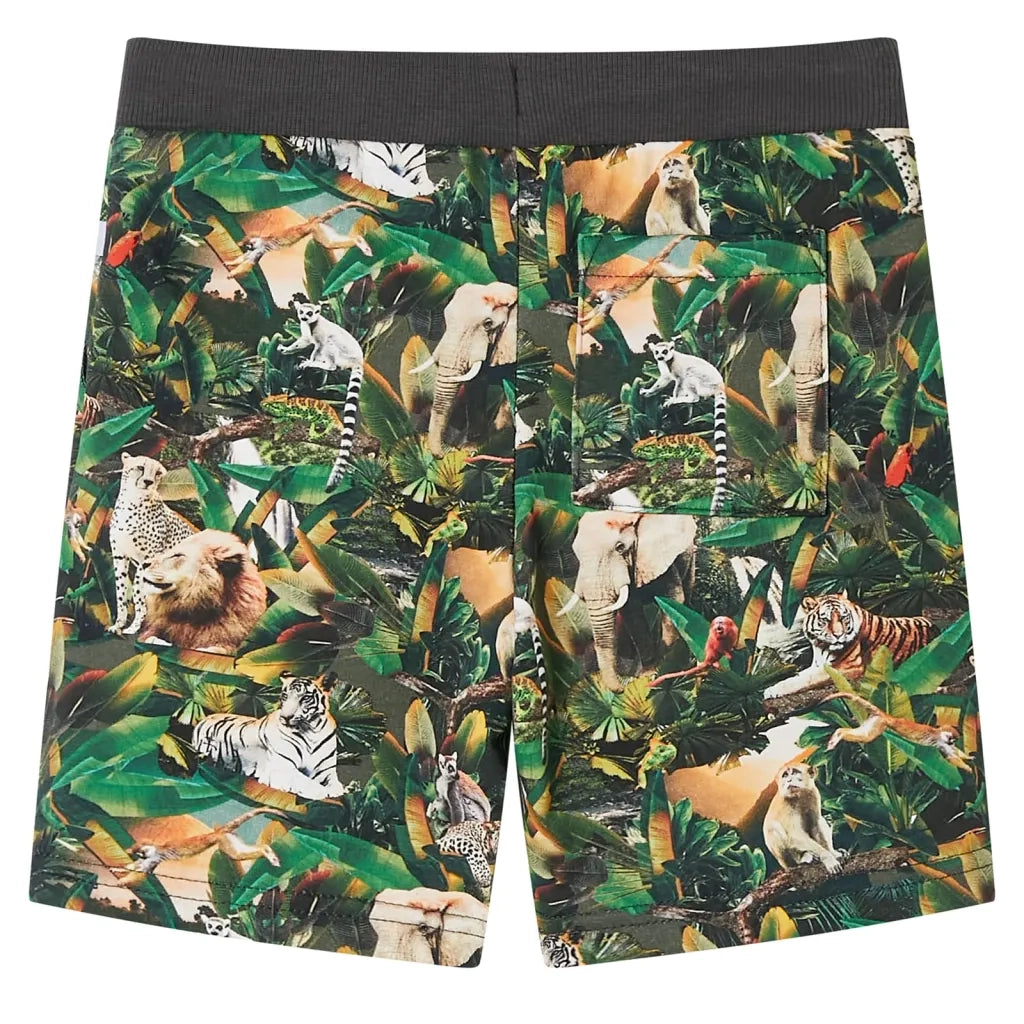 Pantaloncini per Bambini con Coulisse Petrolio Antico 128 12027