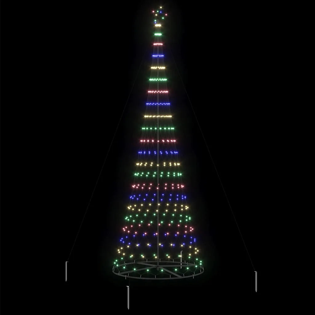 Albero di Natale LED con 455 LED Multicolore 399 cm Metallo