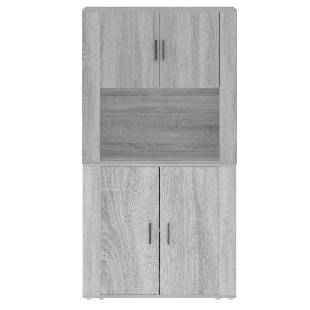 Credenza | Madia | Buffet da pranzo | Armadio da pranzo Grigio Sonoma in Legno Multistrato