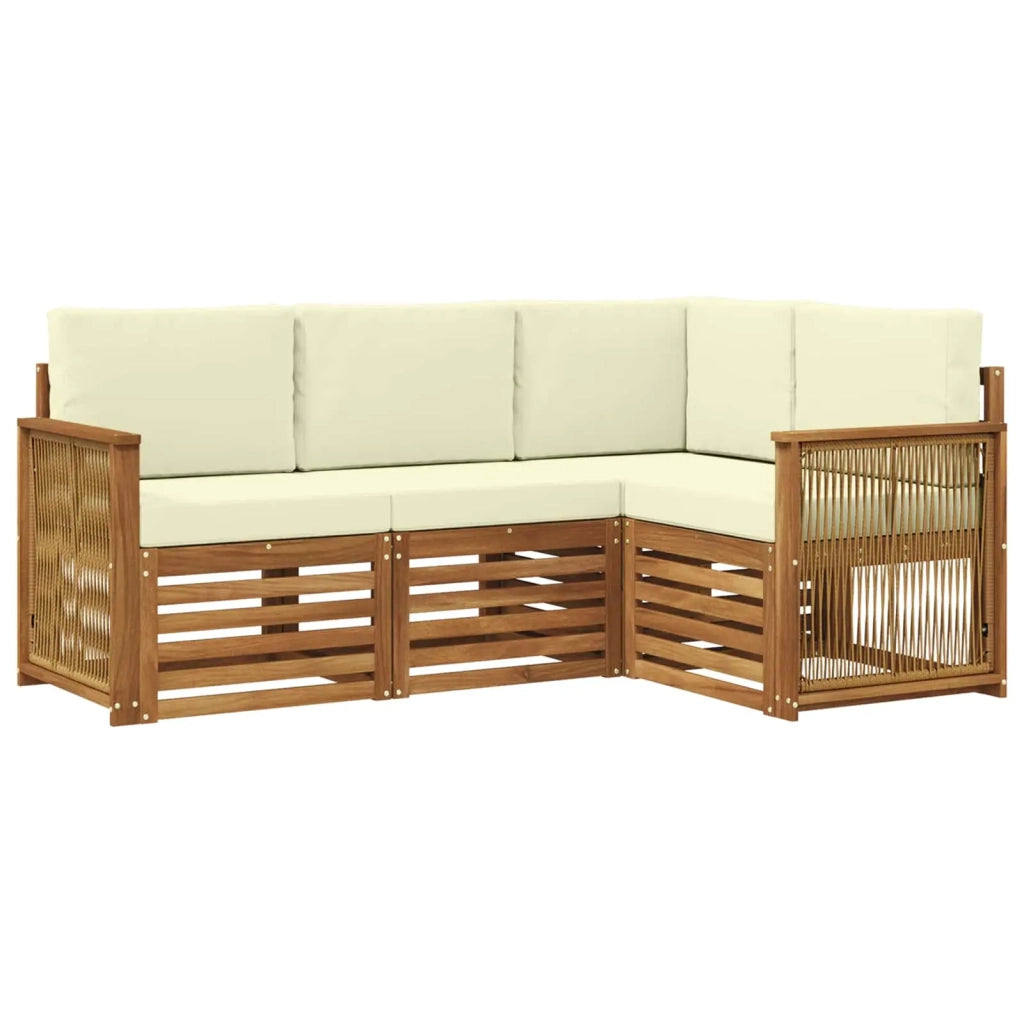 Set di divani da esterno 4 pz Poliestere 3384296