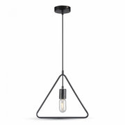 Trade Shop - Lampadario Metallo Geometrico Forma Di Triangolo Pendente A Sospensione Vt-3838 -
