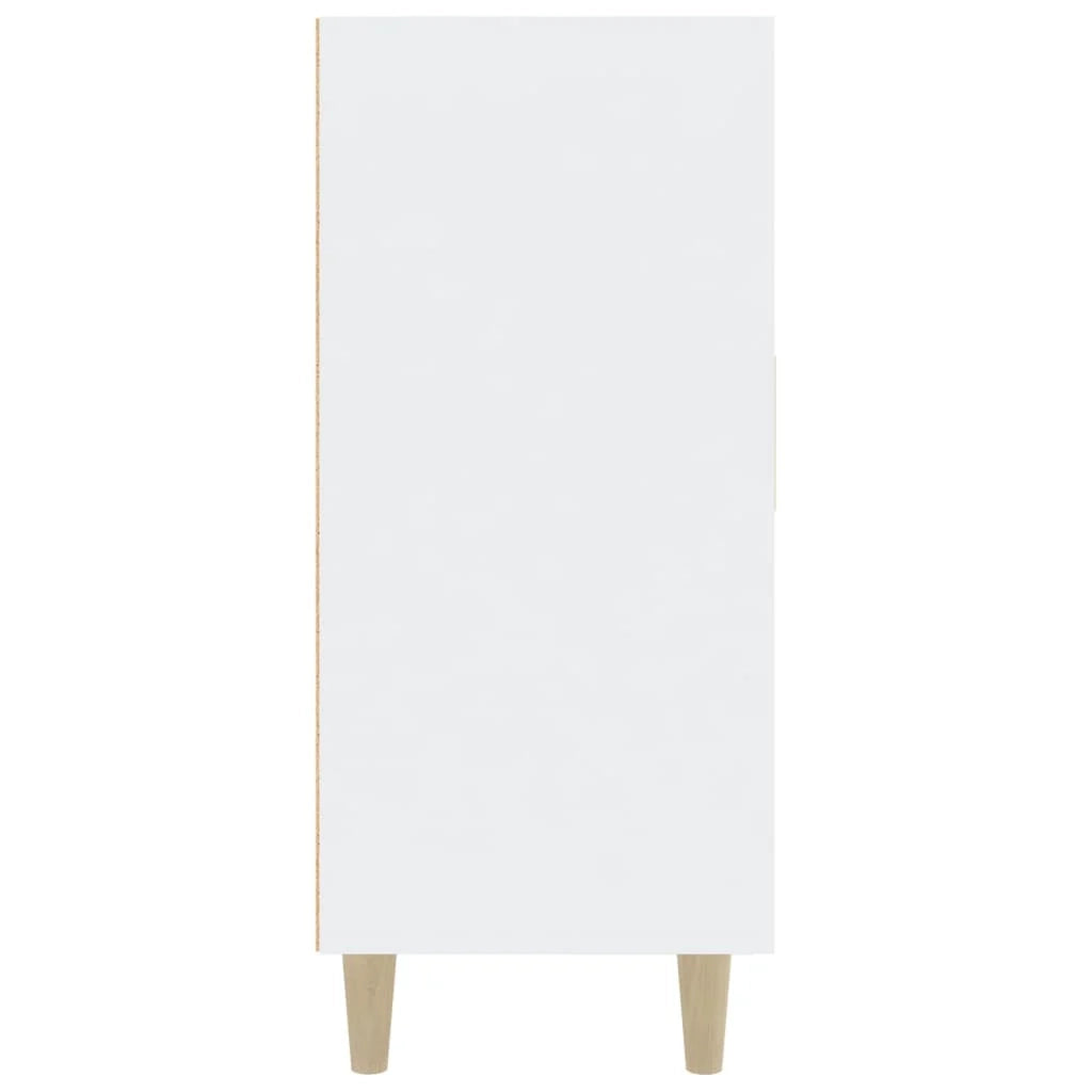 Buffet credenza cassettiera armadio mobile contenitore organizer per cucina soggiorno salotto 90 x 34 x 80 cm legno ingegnerizzato bianco 02_0030530