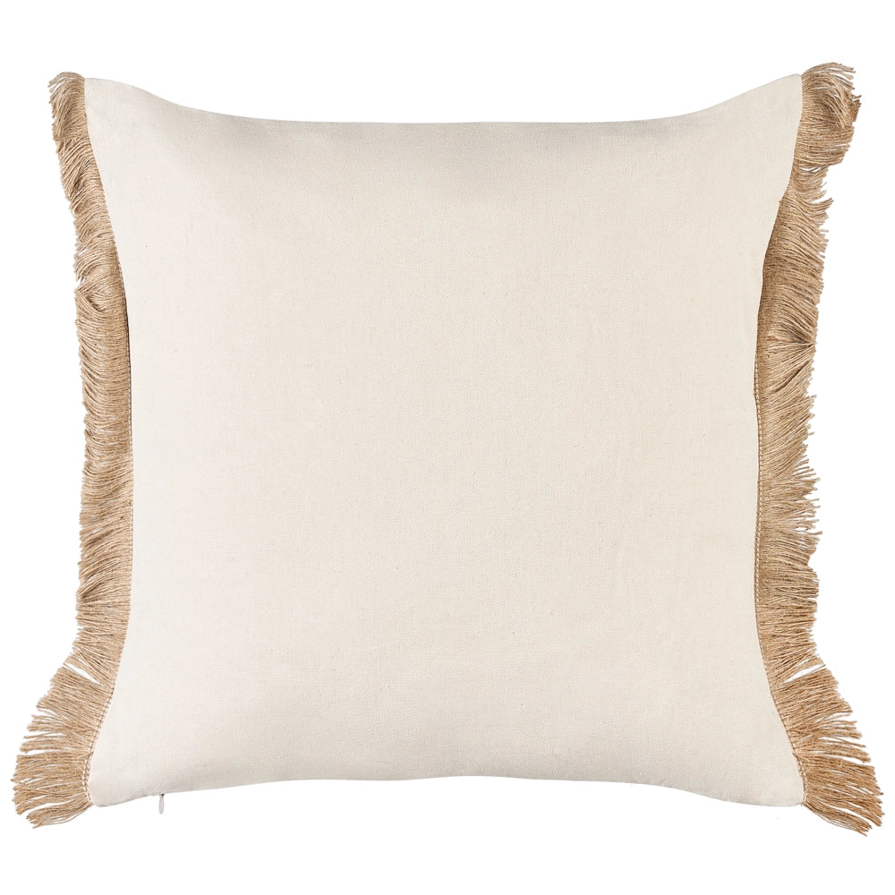 Set di 2 cuscini decorativi beige motivo geometrico 45 x 45 cm moderno boho Decor Accessori