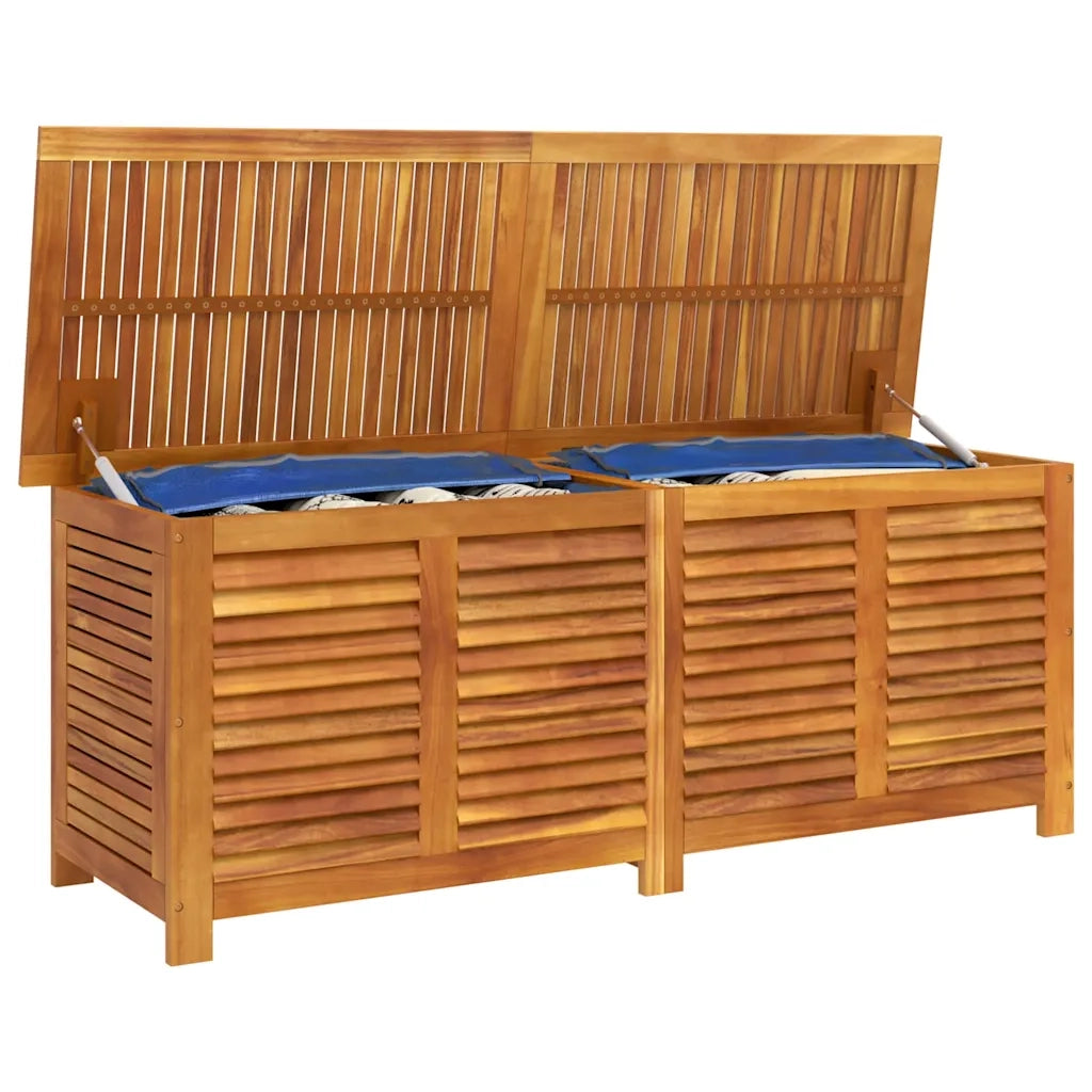 Contenitore Giardino con Feritoia 150x50x56cm Massello Acacia 365842