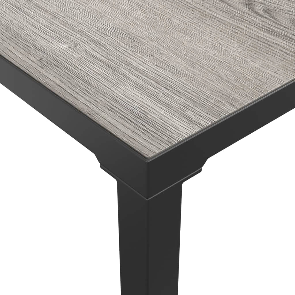 Set di mobili da giardino mobili da esterno 7 pezzi resina intrecciata nera e grigia 02_0017450