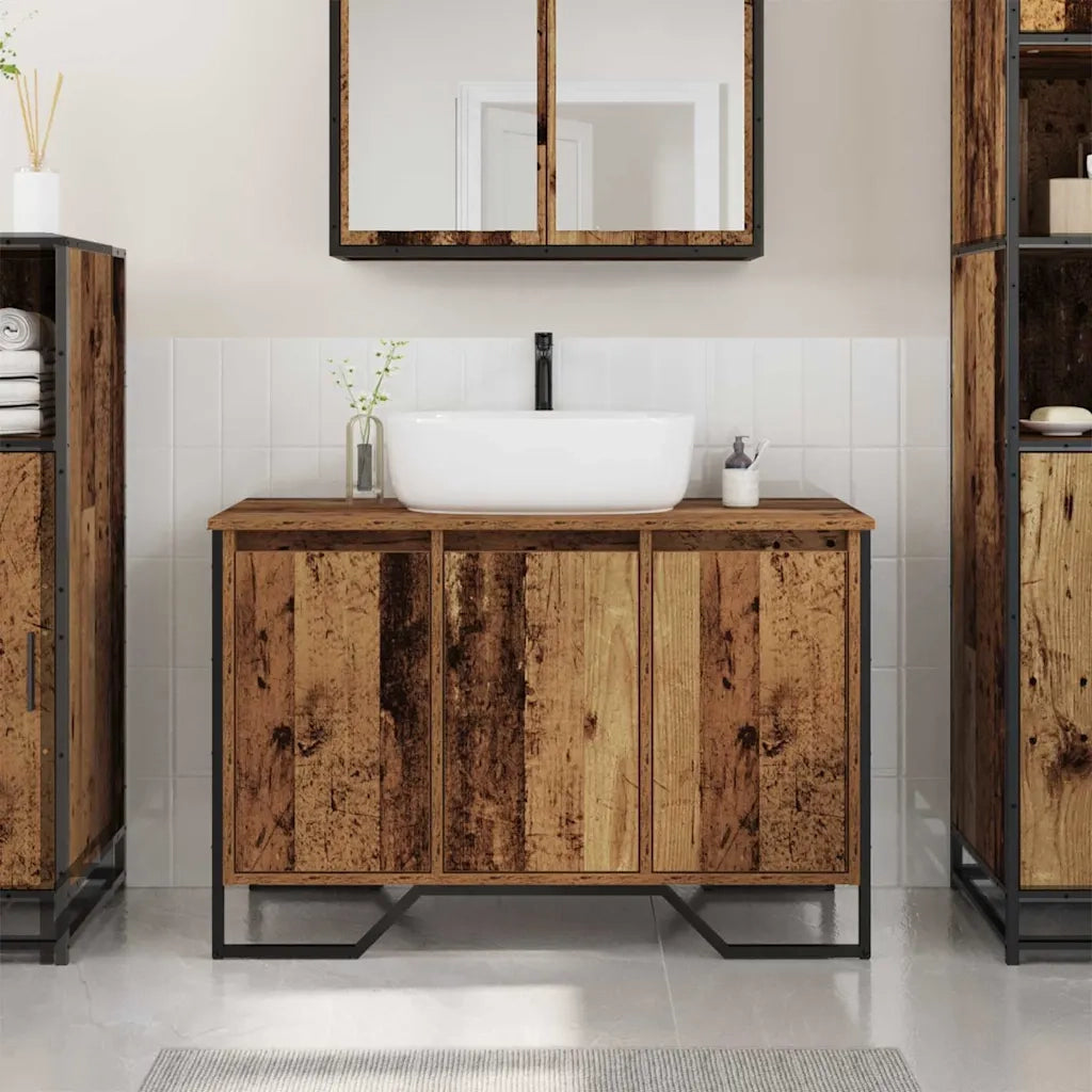Mobiletto per Lavabo-Armadietto da bagno Altro Legno vecchio 91 x 35 x 60 cm